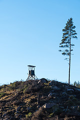 Image showing Hunting tower on the top