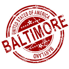 Image showing Baltimore stamp with white background