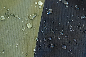 Image showing water repellent material of a jacket