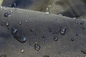 Image showing detail of fabric water repellent