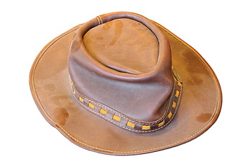 Image showing isolated old dusty hat 