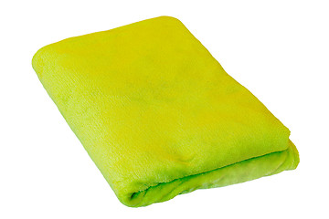 Image showing green folded towel