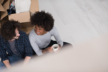 Image showing Relaxing in new house