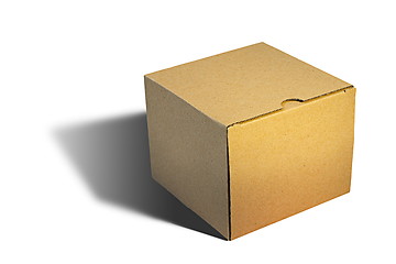 Image showing closed carton box over white