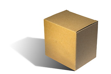Image showing brown carton box on white background
