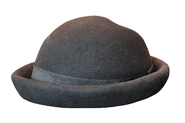 Image showing black old hat isolated on white