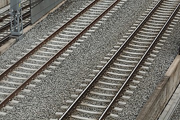 Image showing Railway tracks pair