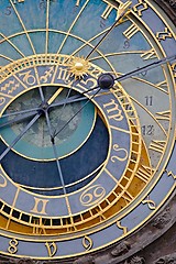 Image showing Old astronomical clock detail