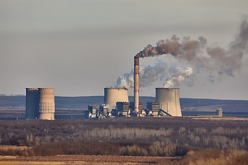 Image showing Power Plant Smoke