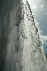 Image showing Waterfall sunlit detail