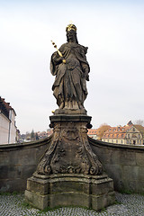 Image showing Statue of Queen Kunigunde in Bamberg