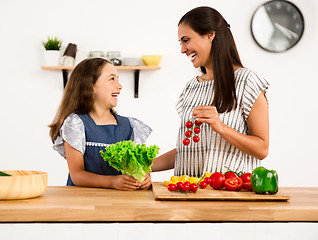 Image showing Having fun in the kitchen