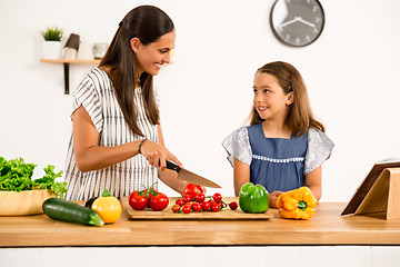 Image showing Having fun in the kitchen