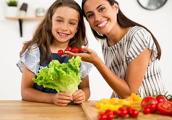 Image showing Having fun in the kitchen