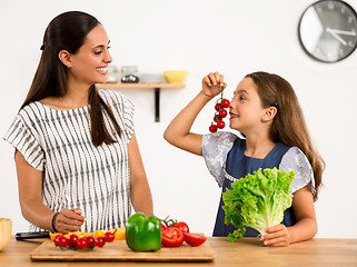 Image showing Having fun in the kitchen