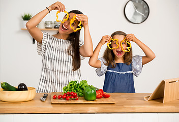 Image showing Having fun in the kitchen