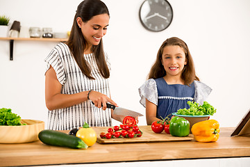 Image showing Having fun in the kitchen