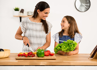 Image showing Having fun in the kitchen