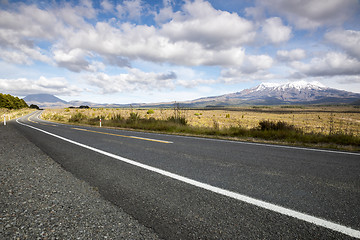 Image showing Mount Ruapehu volcano in New Zealand