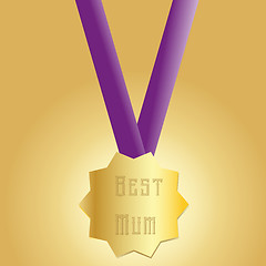 Image showing Happy Mothers Day medal