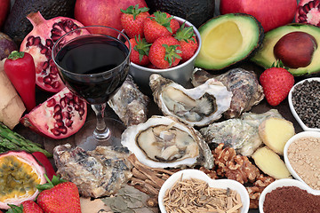 Image showing Aphrodisiac Food and Drink