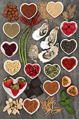 Image showing Healthy Aphrodisiac Food Selection