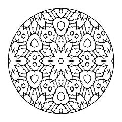 Image showing Mandala Black and White