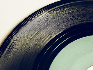 Image showing Vintage looking Vinyl record