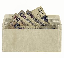 Image showing Vintage Money in envelope