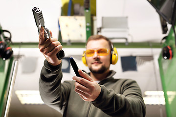 Image showing Gun. Sport shooting range.