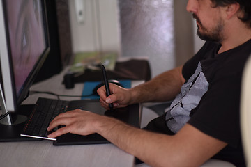 Image showing graphic designer at work