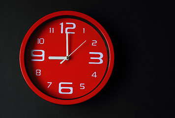 Image showing Red clock 2