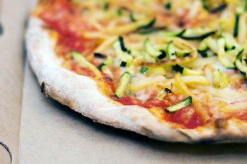 Image showing Close up of a tasty pizza