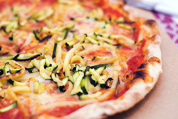 Image showing Close up of a tasty pizza