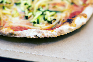 Image showing Close up of a tasty pizza