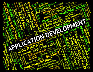 Image showing Application Development Shows Success Regeneration And Program