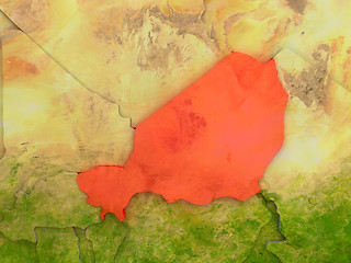 Image showing Niger in red