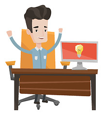 Image showing Successful business idea vector illustration.