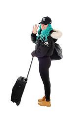 Image showing Woman going on a trip.