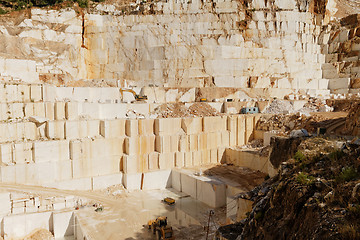 Image showing White marble quarry