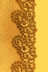 Image showing Decorative silver lace