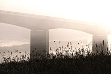 Image showing Viaduct at sunrise