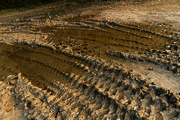 Image showing Dirty broken rural road 