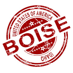 Image showing Boise stamp with white background