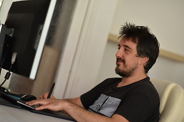 Image showing graphic designer in the office