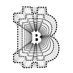 Image showing Bitcoin - electronic form of money and innovative payment network