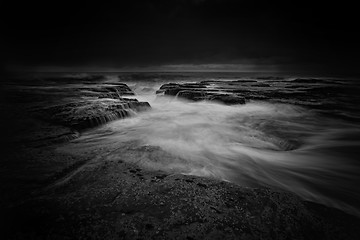 Image showing Narrabeen seascape moody weather