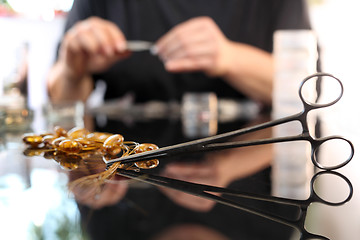 Image showing Amber, a beautiful amber necklace.