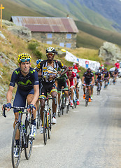 Image showing The Peloton in Mountains - Tour de France 2015