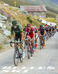 Image showing The Peloton in Mountains - Tour de France 2015